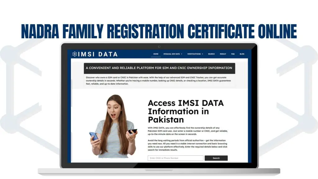 NADRA Family Registration Certificate Online